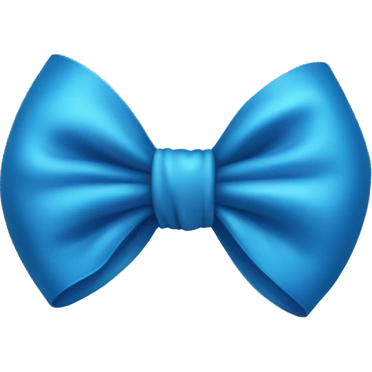 blue bow emoji
