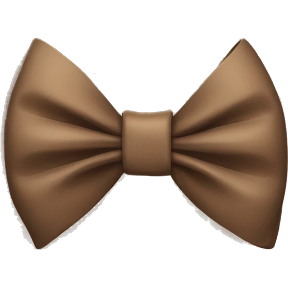 Brown bow emoji