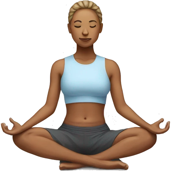 Calm yoga emoji