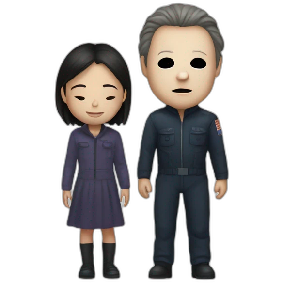 michael myers with girl emoji