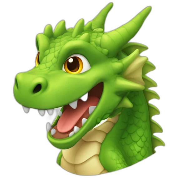 Dragon heureux emoji