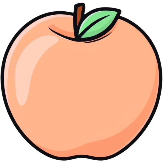 Peach emoji