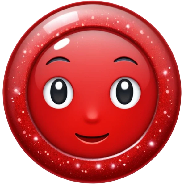 glitter red pin emoji