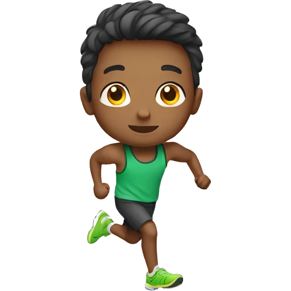 Boy with running  shoe emoji