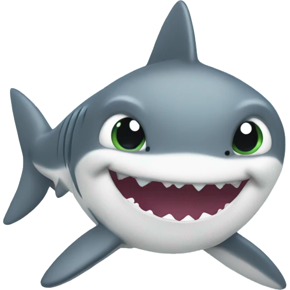 Cute baby shark emoji