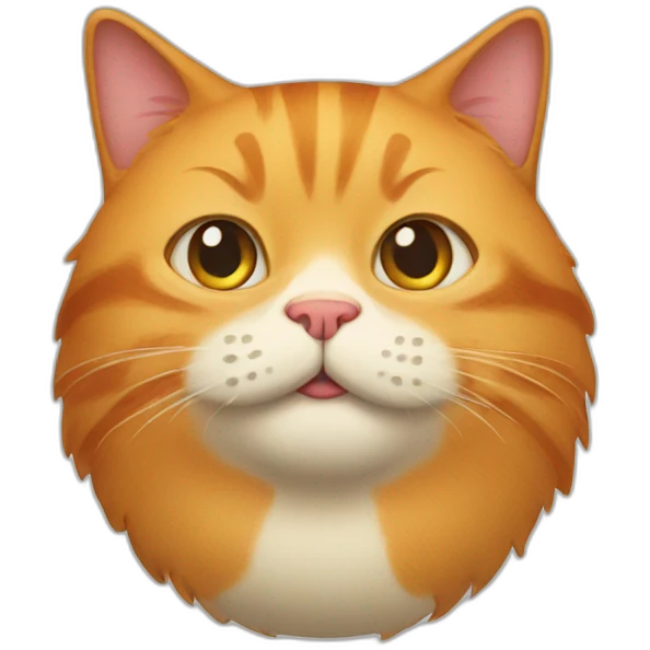 ginger fat cat emoji