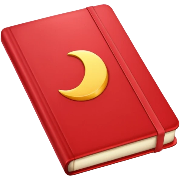 Aesthetic light red note journal book emoji