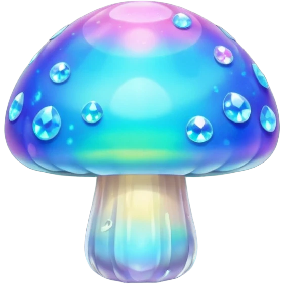 opal crystal mushroom emoji