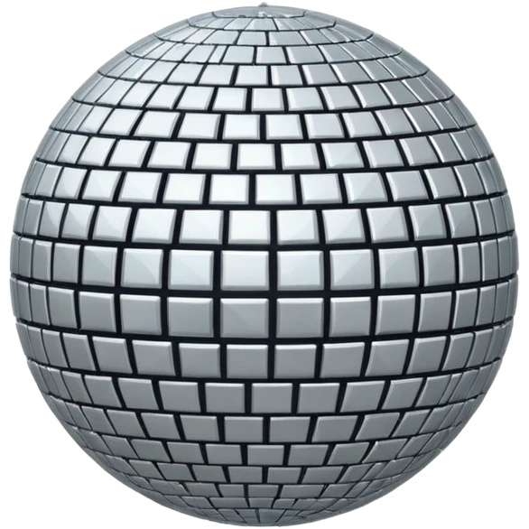 disco ball silver moon emoji