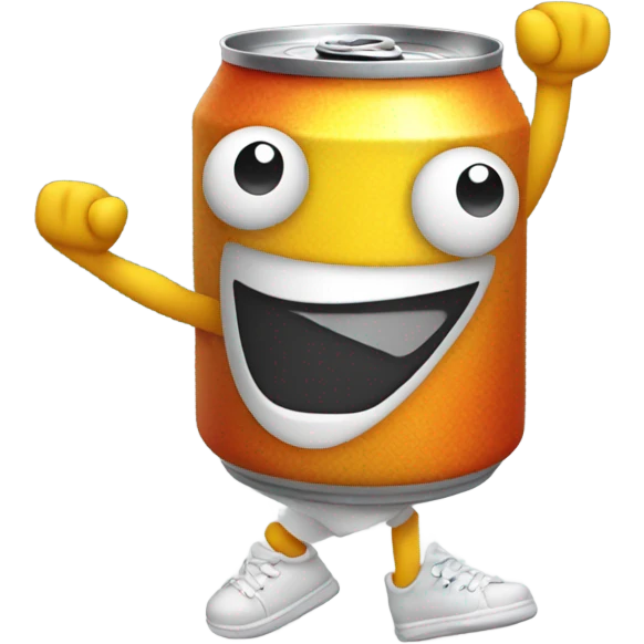 Dancing pop can  emoji