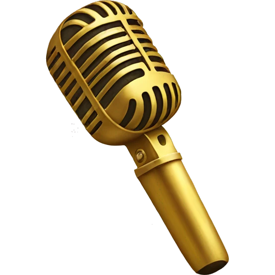Golden microphone  emoji