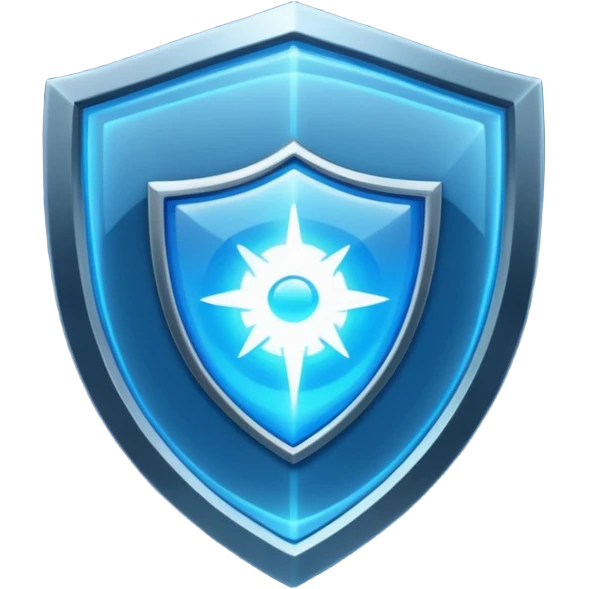 high tech space energy shield emoji