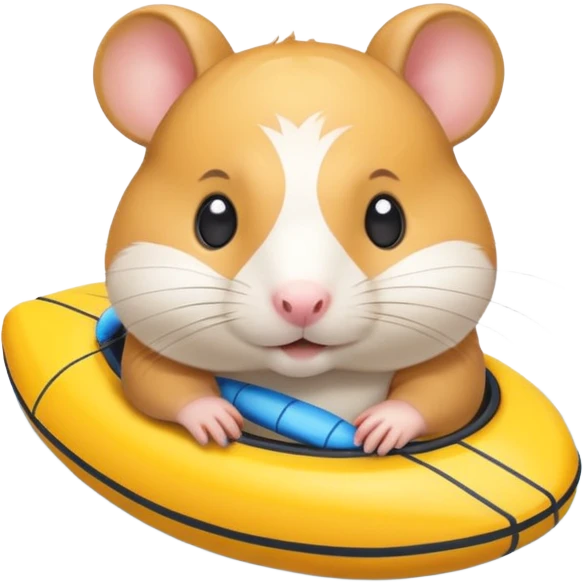 swimmer hamster emoji