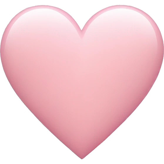 light pink heart emoji