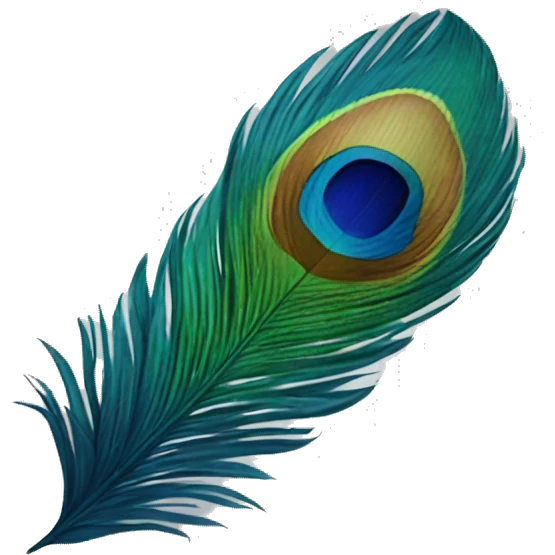 peacock feather emoji
