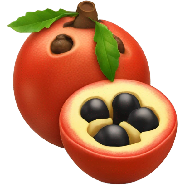 Ripe guarana berries emoji
