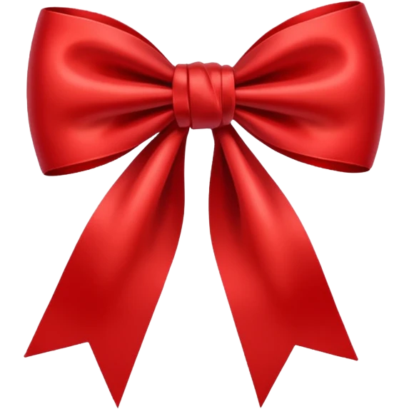 Red bow emoji