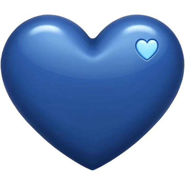 navy blue heart  emoji
