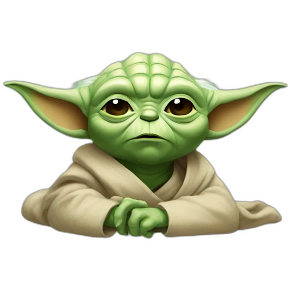 Yoda qui dort emoji
