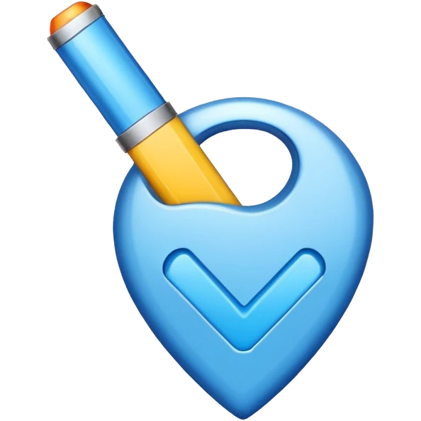 Verificación azul más claro emoji