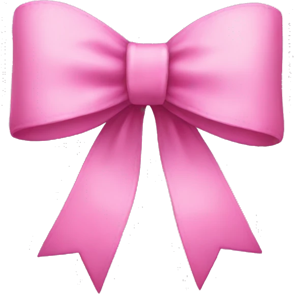 Pink bow emoji
