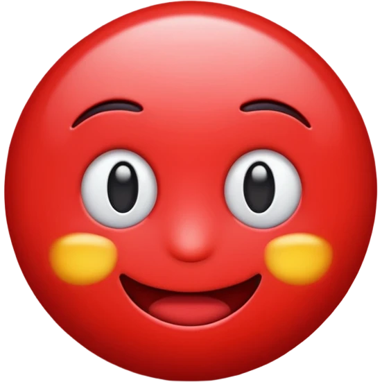 A red colour cool 3d emoji emoji