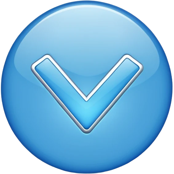 Centang biru bulat emoji