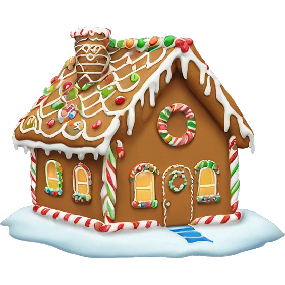 Gingerbread house ￼ emoji