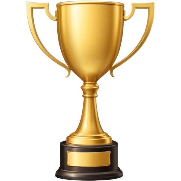 single golden winner trophy cup emoji, shiny metallic, minimal flat vector style, isolated on white background, no text, no watermark --ar 1:1 --v 6
 emoji