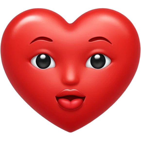 red kiss emohi emoji