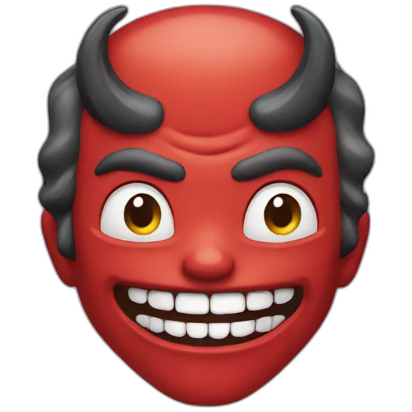 70s devil smile emoji