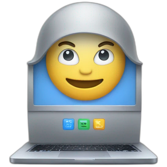 coding on laptop emoji