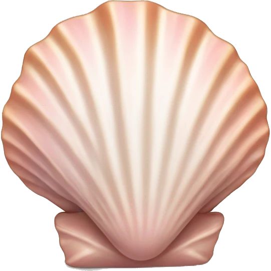Light pink seashell emoji