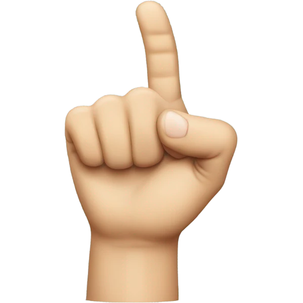 goverment hand, finger point emoji