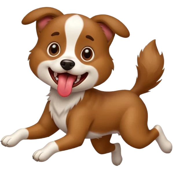 crazy dog running around everywhere emoji