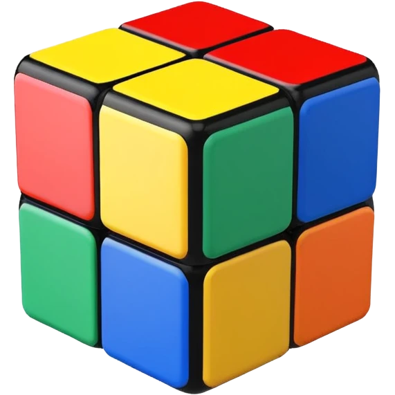 a 3×3 rubik's cube emoji