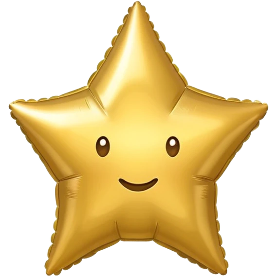 ballon gold star emoji