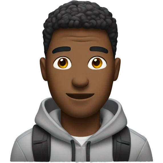 A guy with AirPods on emoji