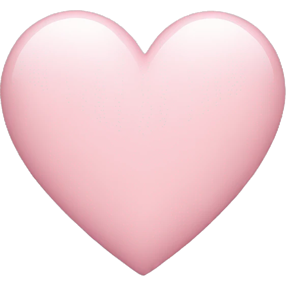 Light pink heart emoji