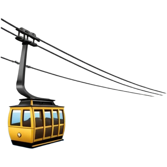 pan de azucar de rio de janeiro con teleferico emoji