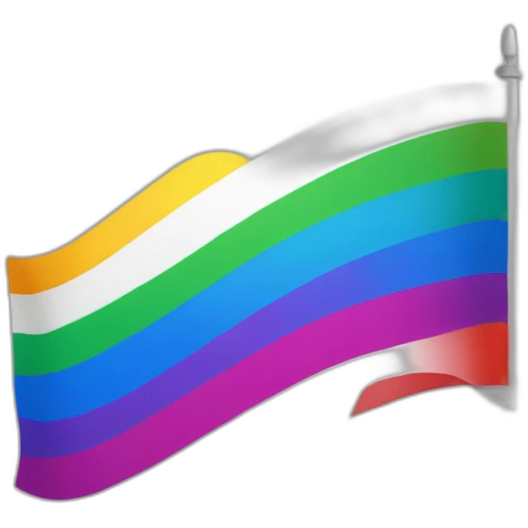 Drapeau lgbt sur macron emoji