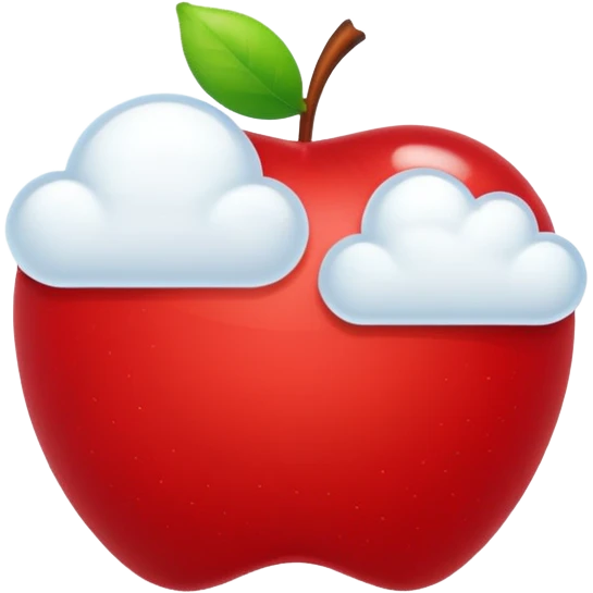 apple cloud message bubble emoji