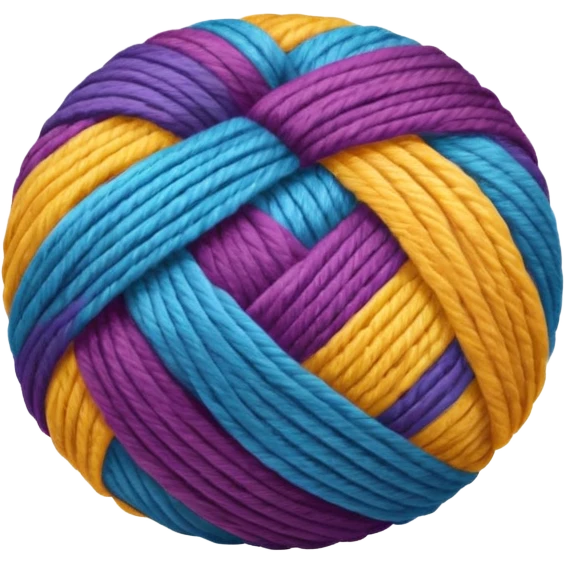 colorfull ball of yarn emoji