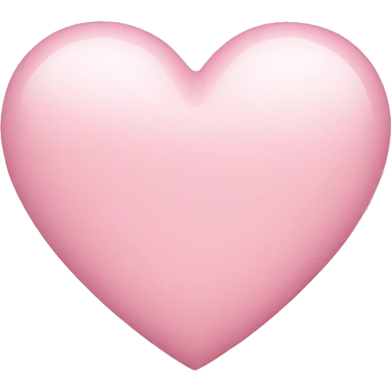 Light pink heart emoji