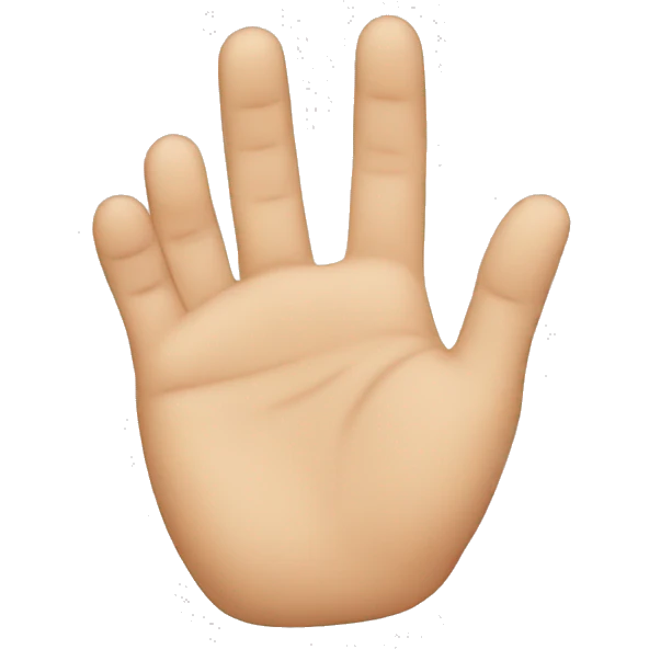 Hand emoji