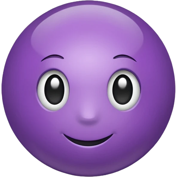 purple color ball emoji
