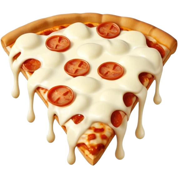 pizza con tantissima mozzarella  emoji