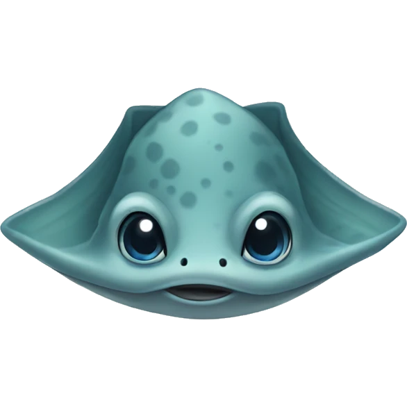 Cute stingray  emoji