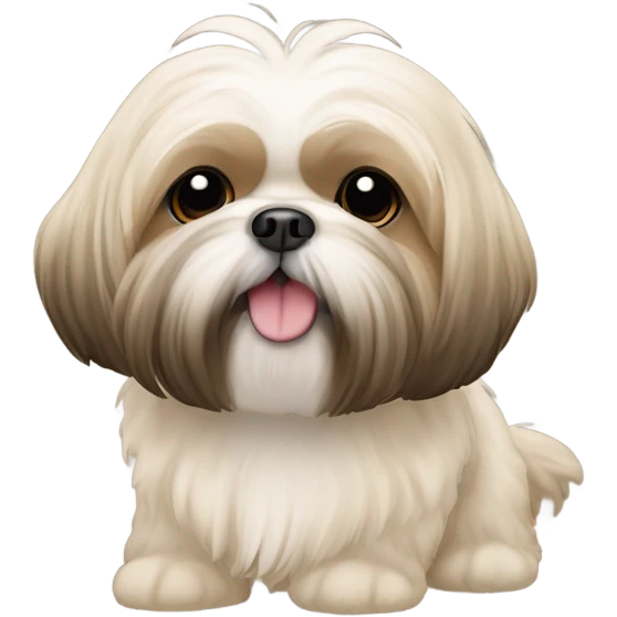 Beige shih tzu dog emoji