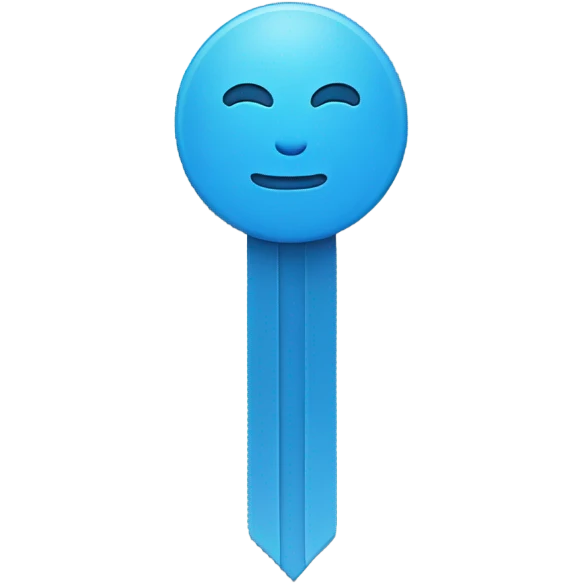 a blue bookmark. very minimalistic emoji